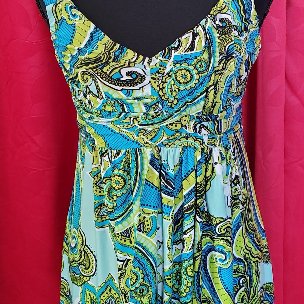 INC International Concepts Multicolor Paisley Top